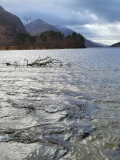 Loch and mountains
