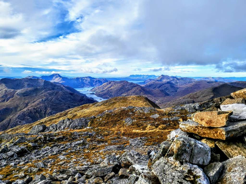 View of Scottish mountains and lochs