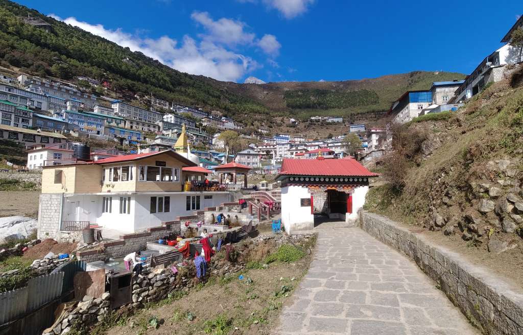 Town in the mountains.