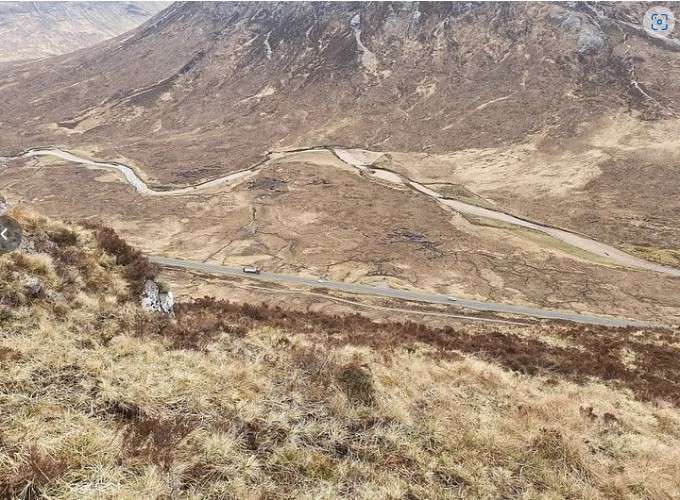 Road among mountains